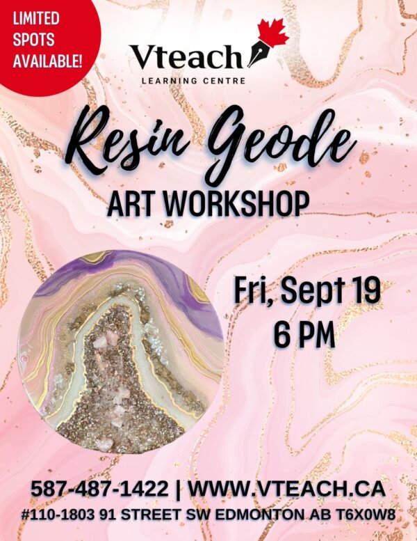 Resin Geode Art Workshop
