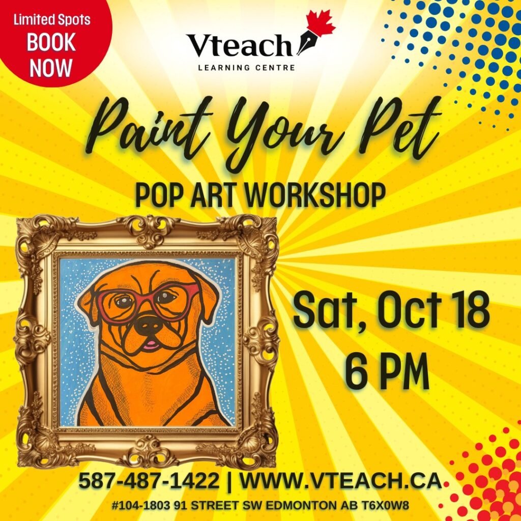 Paint Your Pet Pop Art Workshop October 2025