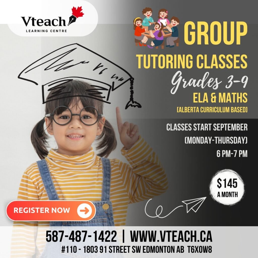 Group Tutoring Classes (Grades 3–9) – ELA & Math