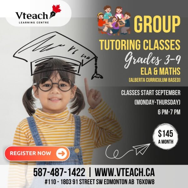 Group Tutoring Classes (Grades 3–9) – ELA & Math