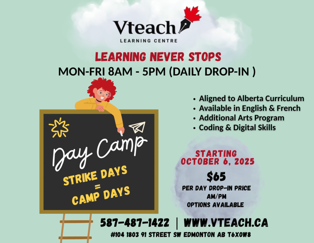 Strike Day Learning Camp – Full Day & Half Day (Edmonton)
